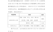 关于 2020 年新增硕士研究生指导教师遴选及认定结果的公示