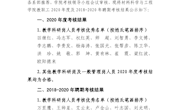 材料学院教职工2020年度及2018-2020年聘期考核结果公示